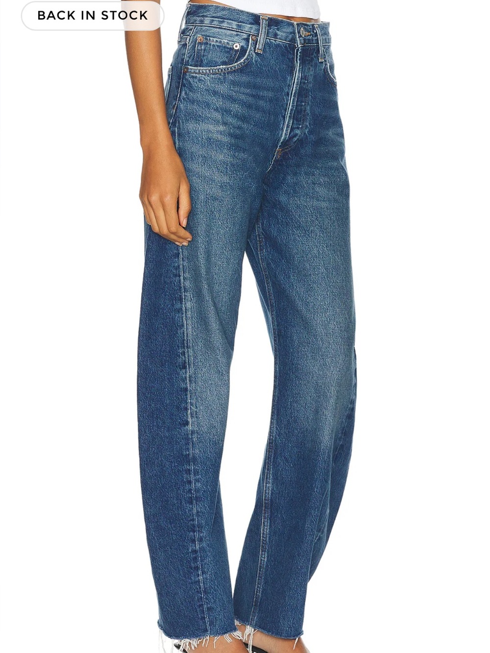 AGOLDE Luna Pieced High Rise
Curved Taper Jeans in Split size 27
